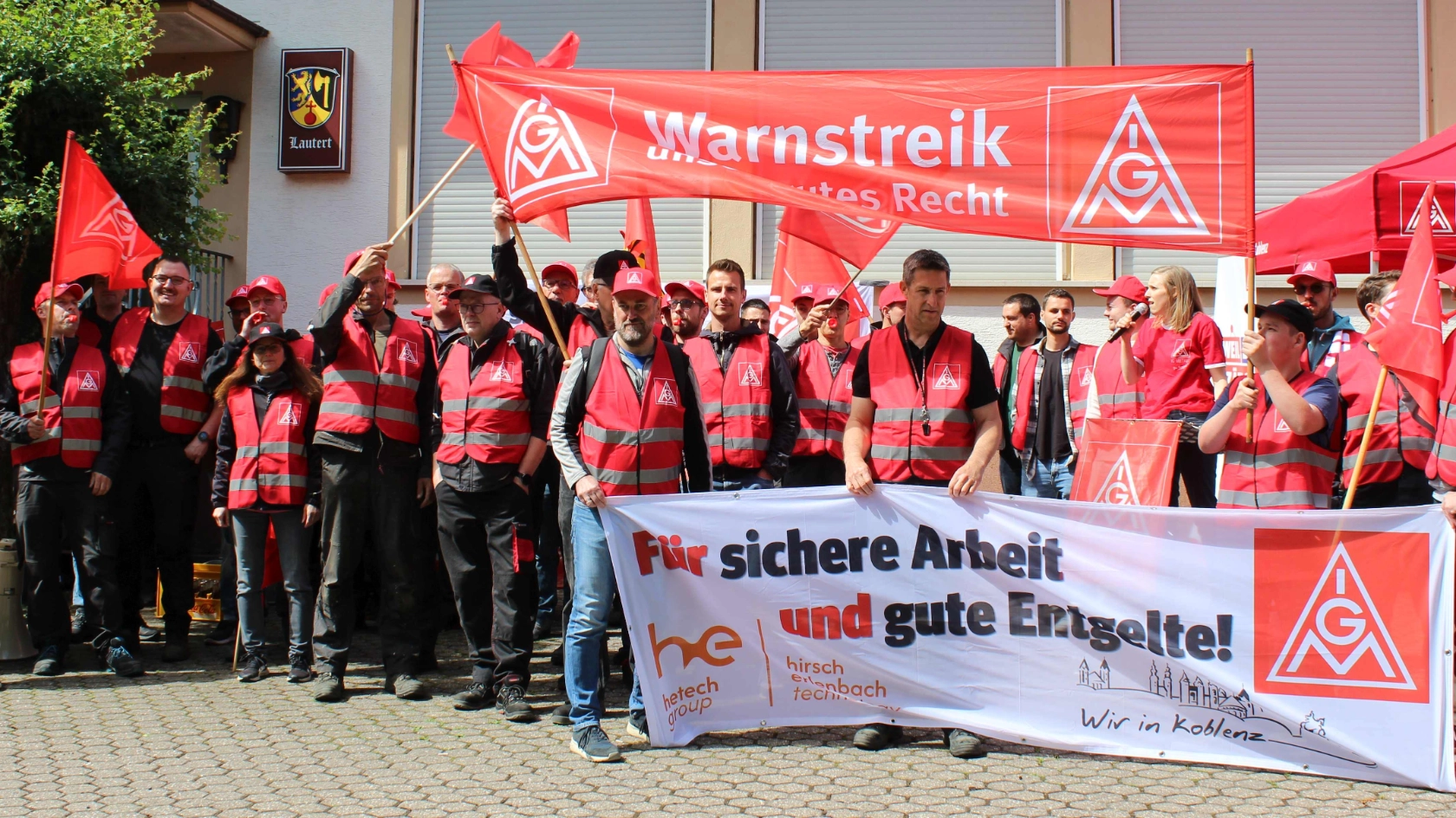Zweiter Warnstreik bei Erlenbach im Rhein-Lahn-Kreis