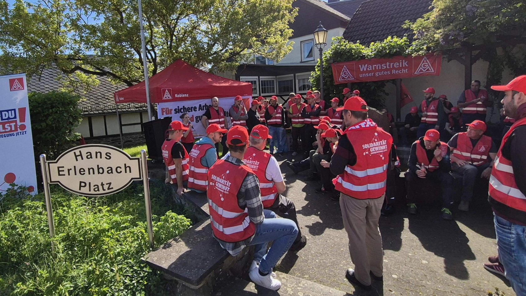 Warnstreik bei Erlenbach