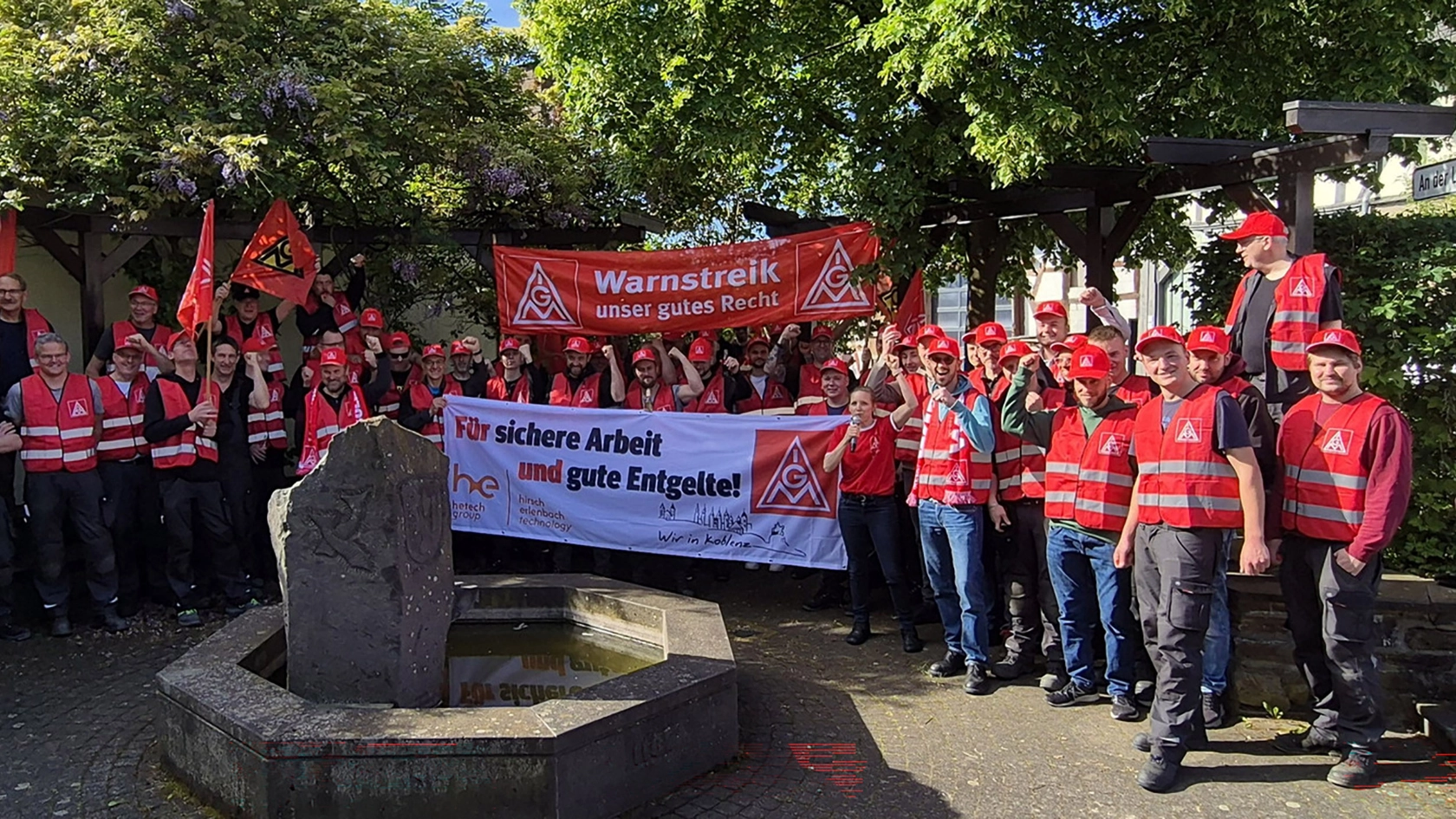 Warnstreik bei Erlenbach