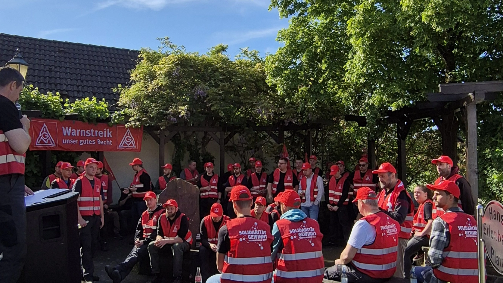 Warnstreik bei Erlenbach