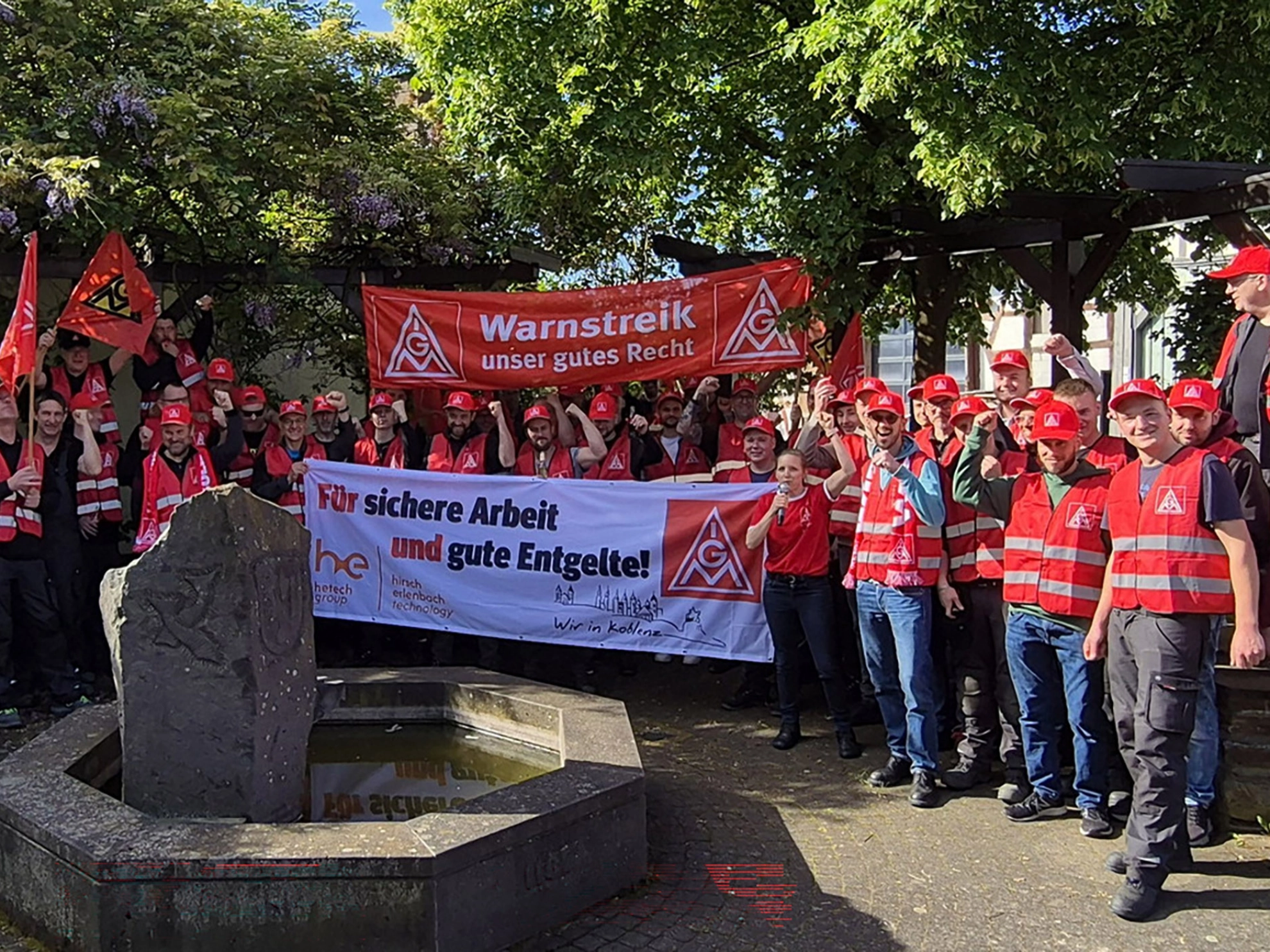 Warnstreik bei Erlenbach