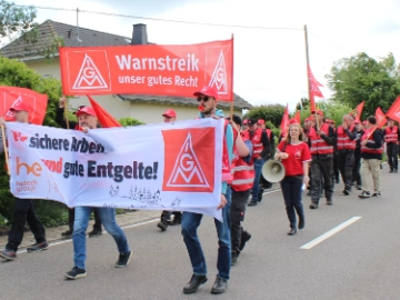 Zweiter Warnstreik bei Erlenbach im Rhein-Lahn-Kreis