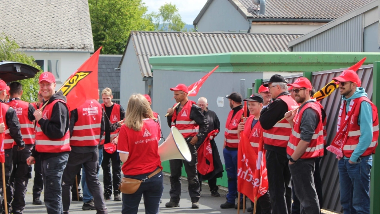 Zweiter Warnstreik bei Erlenbach im Rhein-Lahn-Kreis