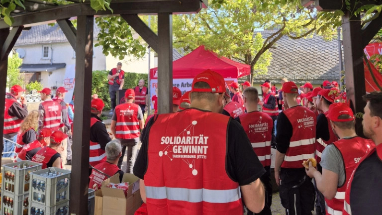 Warnstreik bei Erlenbach