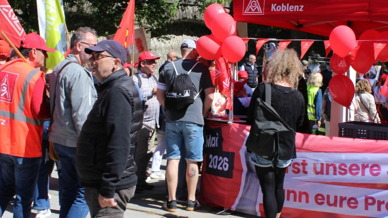 Der Tag de Arbeit in Koblenz