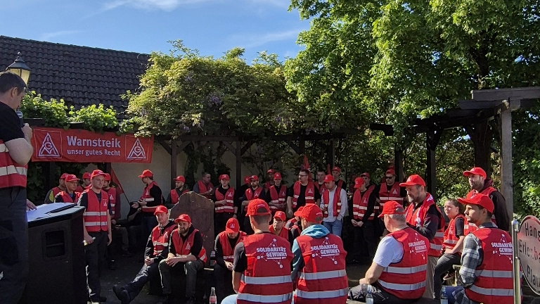 Warnstreik bei Erlenbach