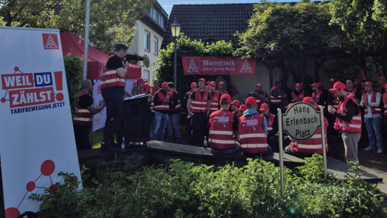Warnstreik bei Erlenbach