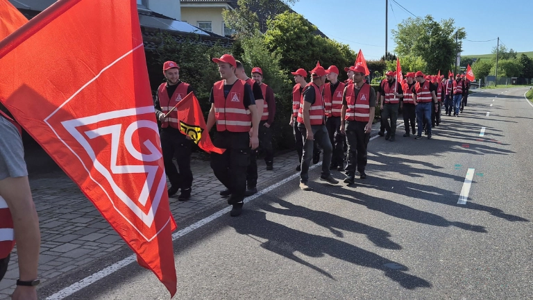 Warnstreik bei Erlenbach