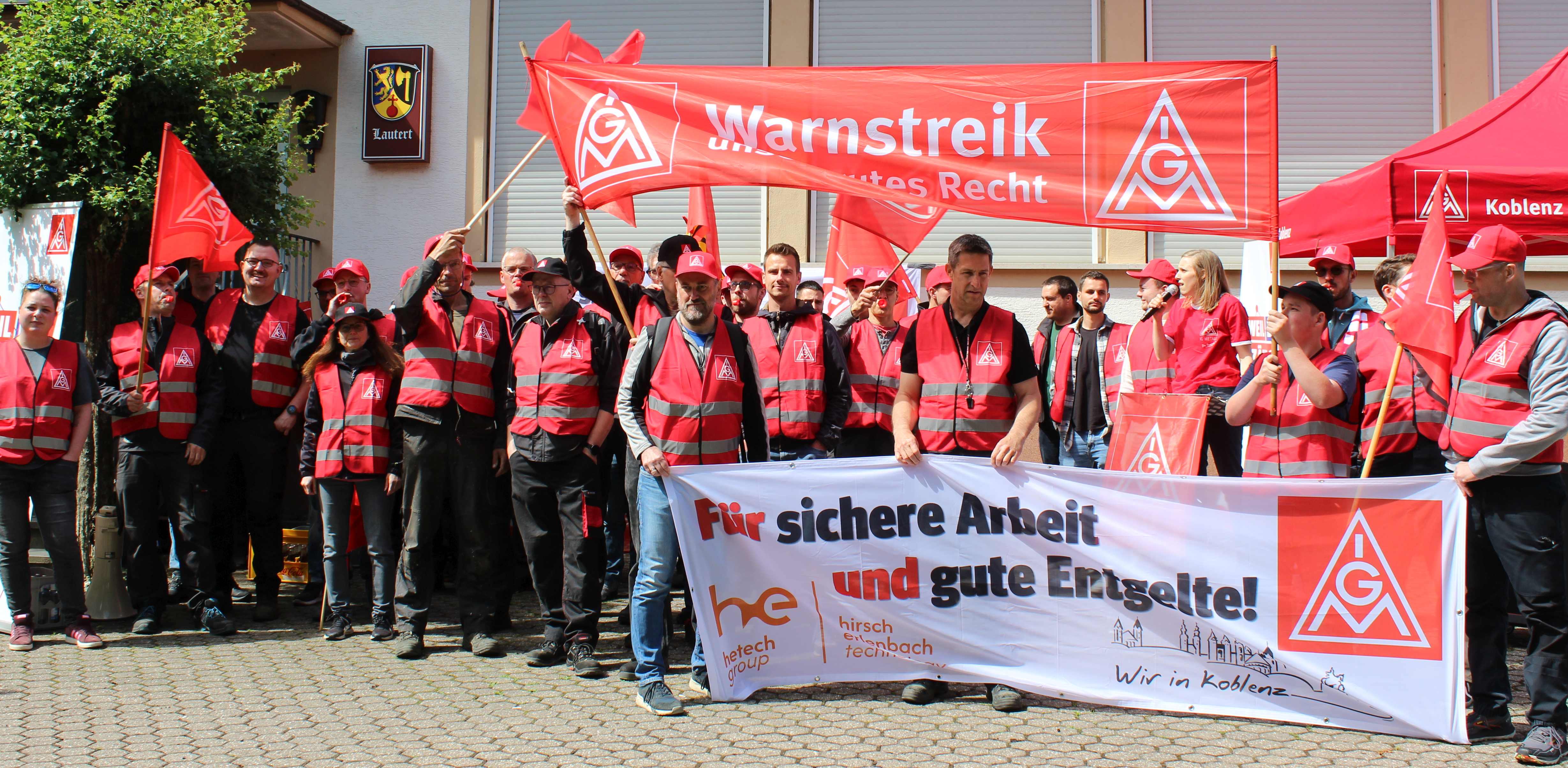 Zweiter Warnstreik bei Erlenbach im Rhein-Lahn-Kreis